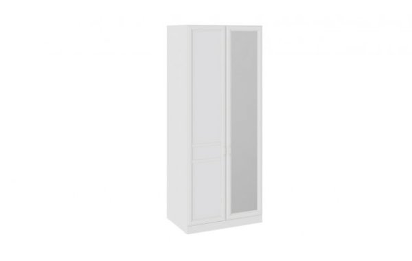 Шкаф для одежды с 1 глухой и 1 зеркальной дверью Франческа СМ-312.07.005 (Трия)